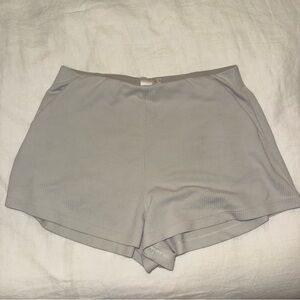 Lululemon Athletica Light Gray/White Athletic Shorts